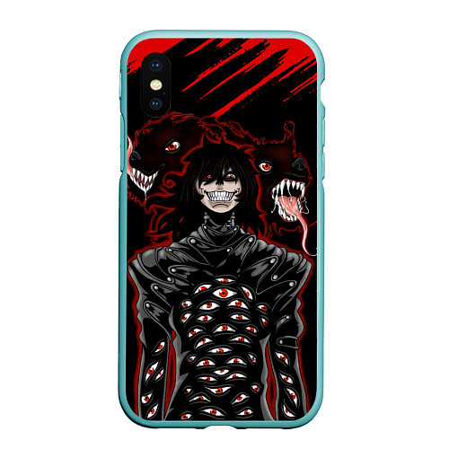 Чехол iPhone XS Max матовый Hellsing Хеллсинг / 3D-Мятный – фото 1