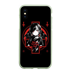 Чехол iPhone XS Max матовый SATANIC