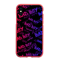 Чехол iPhone XS Max матовый Bad Boy
