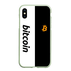 Чехол iPhone XS Max матовый БИТКОИН BITCOIN Z, цвет: 3D-салатовый