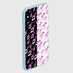 Чехол iPhone XS Max матовый JOJOS BIZARRE ADVENTURE ПРИКЛЮЧЕНИЯ ДЖОДЖО JOJO, цвет: 3D-голубой — фото 2