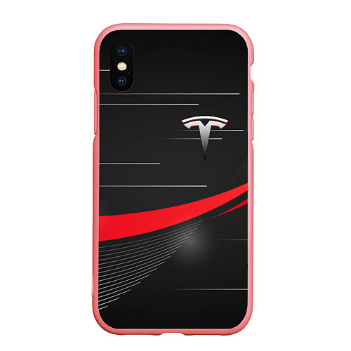 Чехол iPhone XS Max матовый TESLA ABSTRACT ТЕСЛА СПОРТ / 3D-Баблгам – фото 1