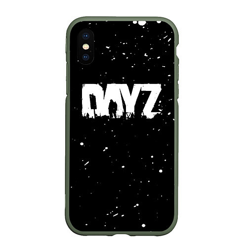 Чехол iPhone XS Max матовый DAYZ ДЕЙЗИ / 3D-Темно-зеленый – фото 1