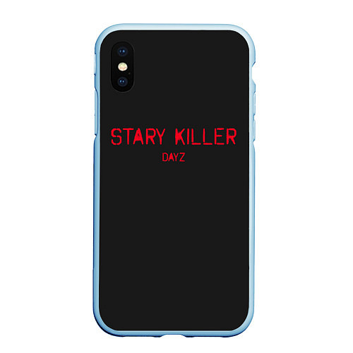 Чехол iPhone XS Max матовый Stary killer / 3D-Голубой – фото 1