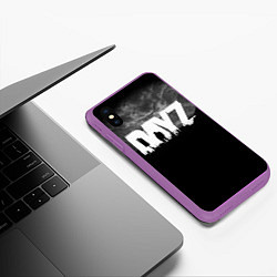 Чехол iPhone XS Max матовый DAYZ ДЕЙЗИ, цвет: 3D-фиолетовый — фото 2
