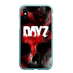 Чехол iPhone XS Max матовый DAYZ BLOOD ДЕЙЗИ КРОВЬ Z, цвет: 3D-мятный