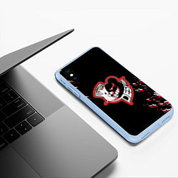 Чехол iPhone XS Max матовый Danganronpa, цвет: 3D-голубой — фото 2