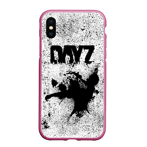 Чехол iPhone XS Max матовый DayZ / 3D-Малиновый – фото 1