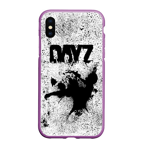 Чехол iPhone XS Max матовый DayZ / 3D-Фиолетовый – фото 1