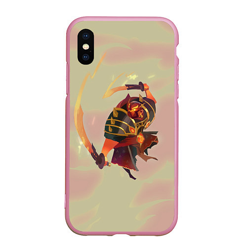 Чехол iPhone XS Max матовый Ember Dota 2 / 3D-Розовый – фото 1