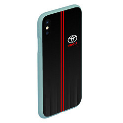 Чехол iPhone XS Max матовый TOYOTA PASSION FOR LIFE, цвет: 3D-мятный — фото 2