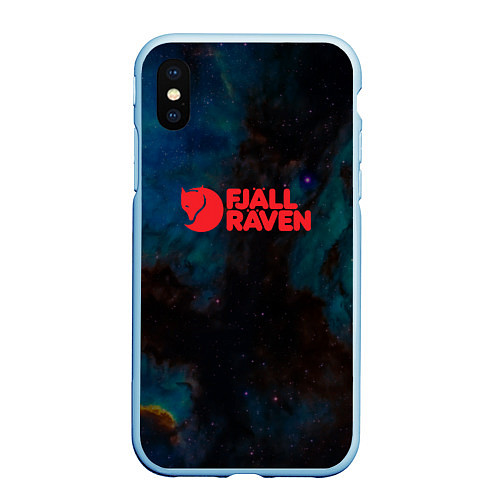 Чехол iPhone XS Max матовый Fjall Raven Дизайнерская / 3D-Голубой – фото 1