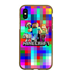 Чехол iPhone XS Max матовый MINECRAFT МАЙНКРАФТ