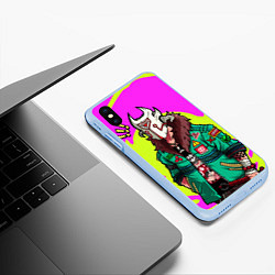 Чехол iPhone XS Max матовый Джагер Dota 2, цвет: 3D-голубой — фото 2