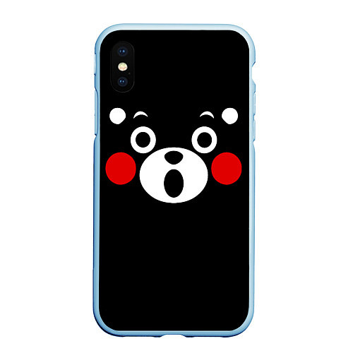 Чехол iPhone XS Max матовый KUMAMON КУМАМОН / 3D-Голубой – фото 1