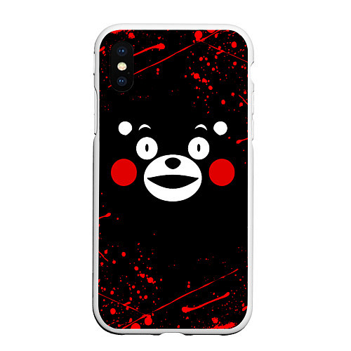 Чехол iPhone XS Max матовый KUMAMON КУМАМОН / 3D-Белый – фото 1