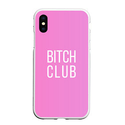 Чехол iPhone XS Max матовый Bitch club