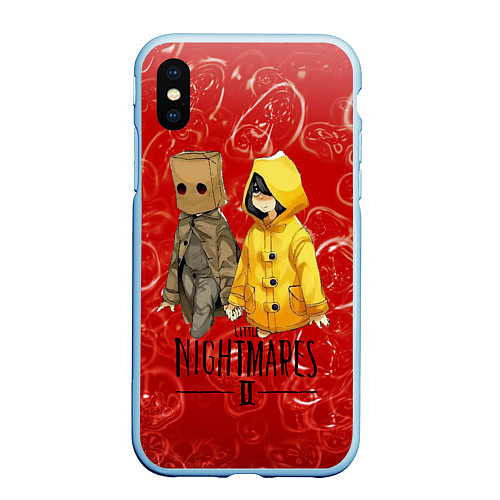 Чехол iPhone XS Max матовый Little Nightmares 2 / 3D-Голубой – фото 1