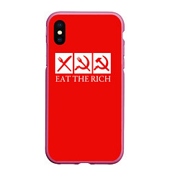 Чехол iPhone XS Max матовый Eat The Rich