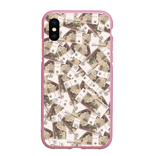Чехол iPhone XS Max матовый ОЧЕНЬ ДОРОГОЙ / 3D-Розовый – фото 1