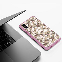 Чехол iPhone XS Max матовый ОЧЕНЬ ДОРОГОЙ, цвет: 3D-розовый — фото 2