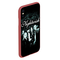 Чехол iPhone XS Max матовый NIGHTWISH, цвет: 3D-красный — фото 2