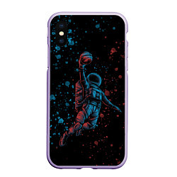 Чехол iPhone XS Max матовый Space Dank, цвет: 3D-светло-сиреневый