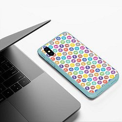Чехол iPhone XS Max матовый Знаки Зодиака, цвет: 3D-мятный — фото 2