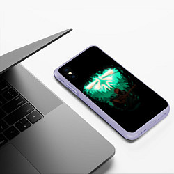 Чехол iPhone XS Max матовый THE LAST OF US ЭЛЛИ ОДНИ ИЗ, цвет: 3D-светло-сиреневый — фото 2