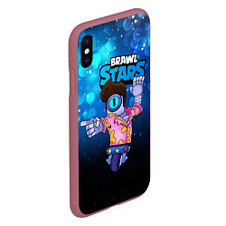 Чехол iPhone XS Max матовый STU СТУ Brawl Stars, цвет: 3D-малиновый — фото 2