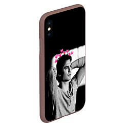 Чехол iPhone XS Max матовый Дневники вампира, цвет: 3D-коричневый — фото 2