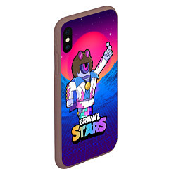 Чехол iPhone XS Max матовый STU DISCO СТУ Brawl Stars, цвет: 3D-коричневый — фото 2