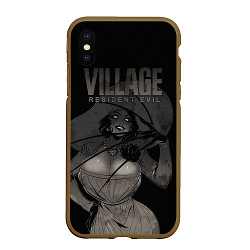Чехол iPhone XS Max матовый VILLAGE resident evil / 3D-Коричневый – фото 1