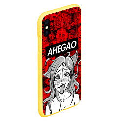 Чехол iPhone XS Max матовый AHEGAO, цвет: 3D-желтый — фото 2