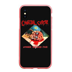 Чехол iPhone XS Max матовый Cannibal Corpse, цвет: 3D-баблгам