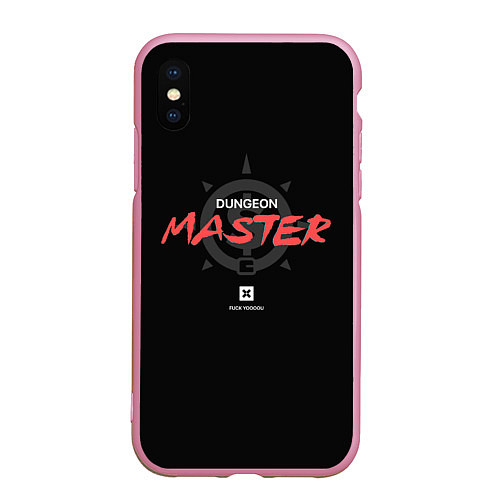 Чехол iPhone XS Max матовый Dungeon Master / 3D-Розовый – фото 1