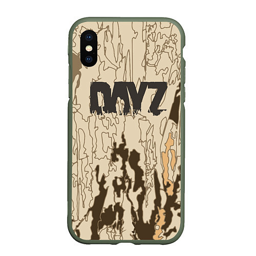 Чехол iPhone XS Max матовый DayZ Standalone / 3D-Темно-зеленый – фото 1