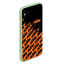 Чехол iPhone XS Max матовый KTM КТМ, цвет: 3D-салатовый — фото 2