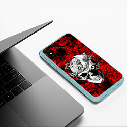 Чехол iPhone XS Max матовый BERSERK, цвет: 3D-мятный — фото 2