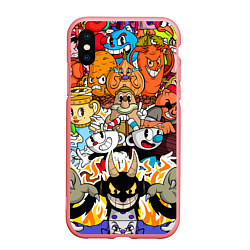 Чехол iPhone XS Max матовый CUPHEAD