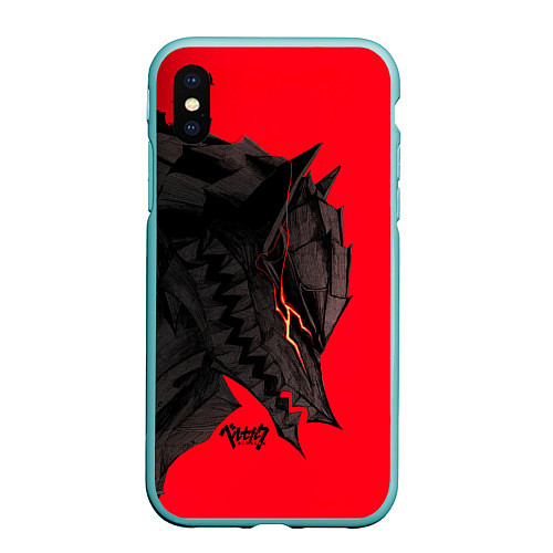 Чехол iPhone XS Max матовый BERSERK БЕРСЕРК / 3D-Мятный – фото 1