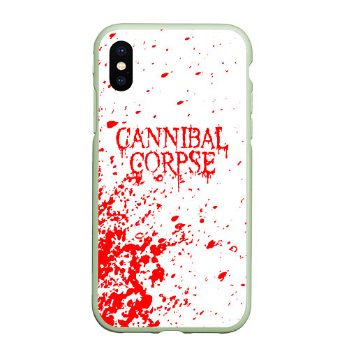 Чехол iPhone XS Max матовый Cannibal corpse / 3D-Салатовый – фото 1