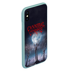 Чехол iPhone XS Max матовый Cannibal Corpse Труп Каннибала Z, цвет: 3D-мятный — фото 2