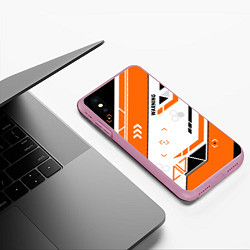 Чехол iPhone XS Max матовый ТРУБОПРОВОД СТИМПАНК, цвет: 3D-розовый — фото 2