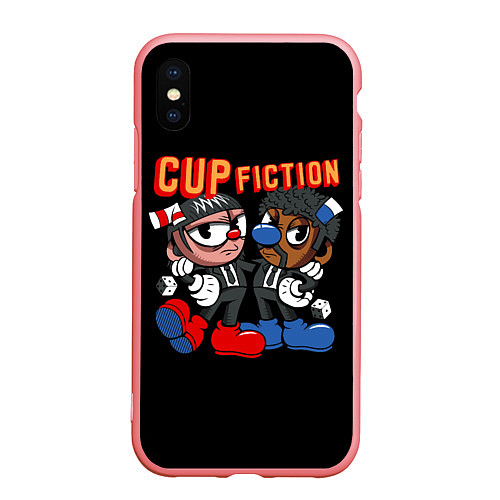 Чехол iPhone XS Max матовый CUP FICTION / 3D-Баблгам – фото 1