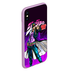 Чехол iPhone XS Max матовый JOJOS BIZARRE ADVENTURE, цвет: 3D-сиреневый — фото 2