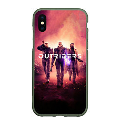 Чехол iPhone XS Max матовый Outriders