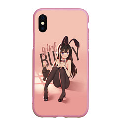 Чехол iPhone XS Max матовый Bunny Girl