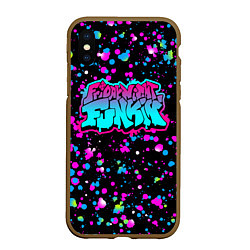 Чехол iPhone XS Max матовый FRIDAY NIGHT FUNKIN NEON