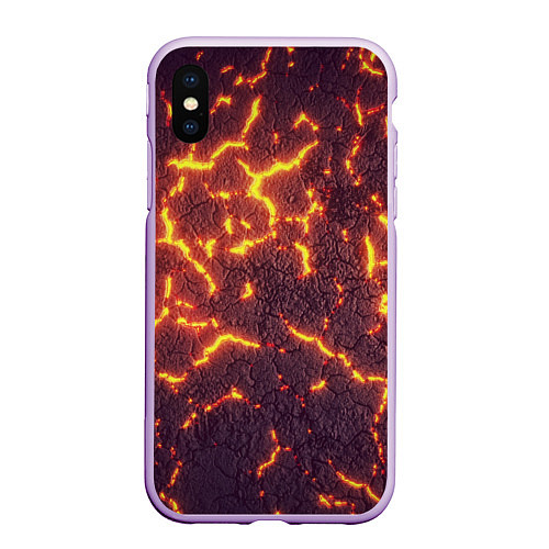 Чехол iPhone XS Max матовый Помпеи 3D / 3D-Сиреневый – фото 1